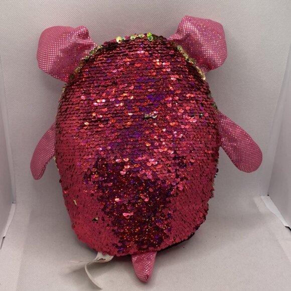 Shimmeez Pig Flip Sequins Stuffed Animal Toy 8” - Picture 3 of 9